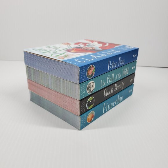 Mini Classic Lot 4 Miles Kelly Black Beauty Peter Pan Pinocchio Call Of The Wild - Picture 5 of 14